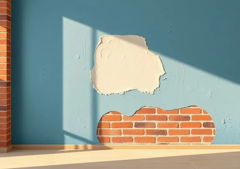 Application d'un enduit décoratif à la lisseuse sur un mur